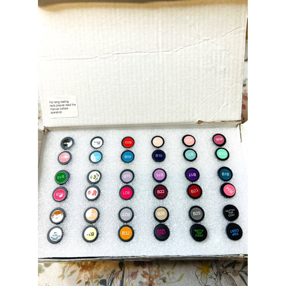 Jodsone Gel Nail Polish Set 32+4 Colors With Base & Top Coat - Picture 3 of 4